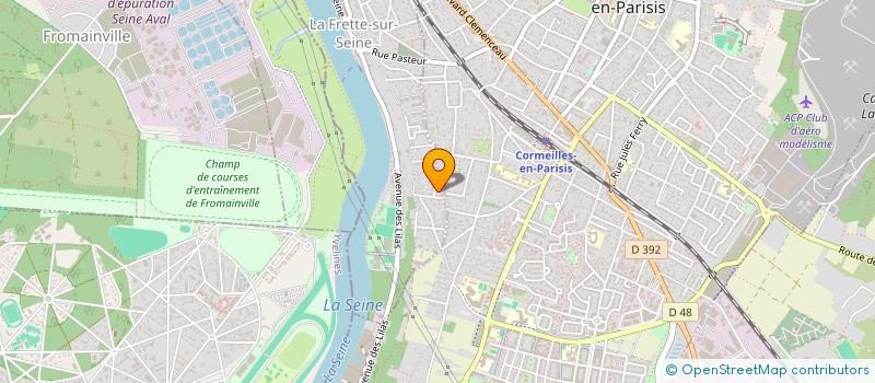 localisation de l'entreprise MONSIEUR DAVID AVELANGE  LA FRETTE-SUR-SEINE