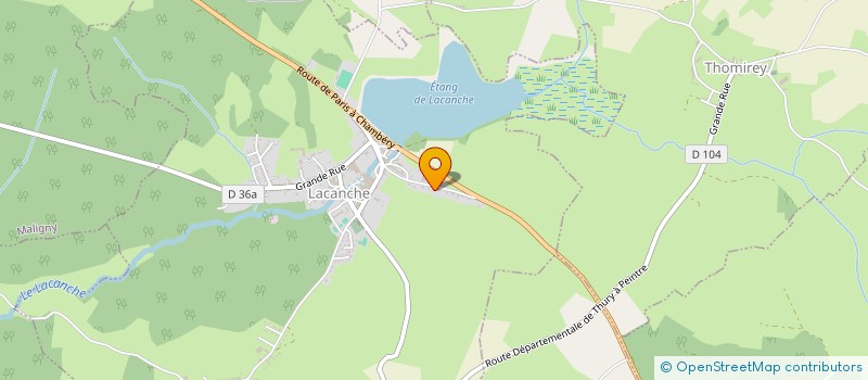 localisation de l'entreprise MONSIEUR DAVID AVINE  LACANCHE