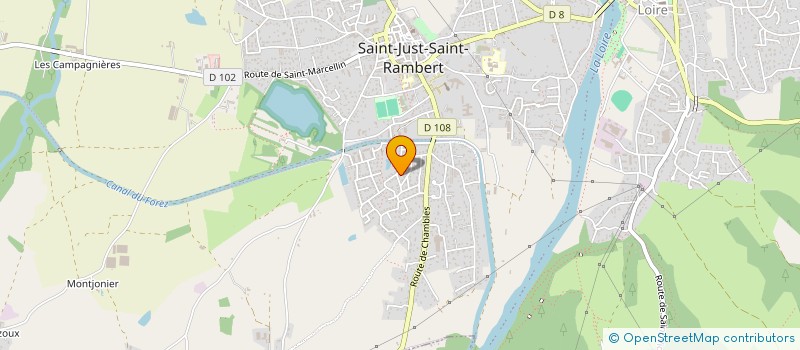 localisation de l'entreprise MONSIEUR DAVID BACHELARD  SAINT-JUST-SAINT-RAMBERT