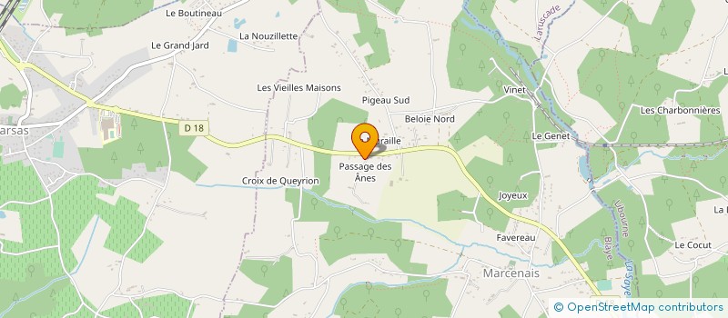 localisation de l'entreprise MONSIEUR DAVID BACHELIER  MARCENAIS