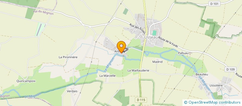 localisation de l'entreprise MONSIEUR DAVID BAILLARGUET  VAL-DU-MIGNON