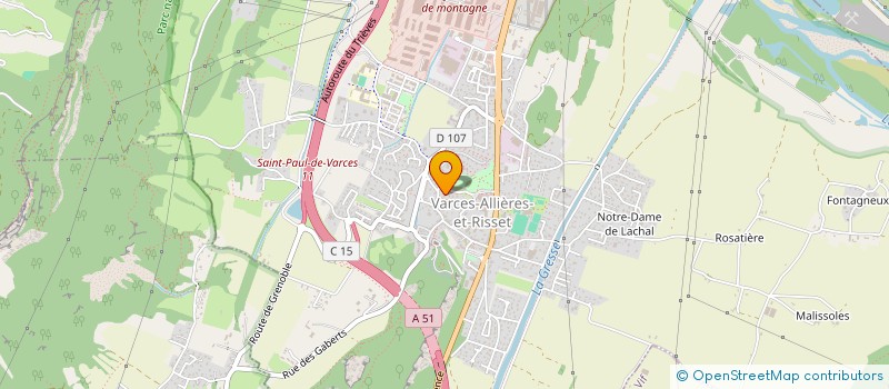 localisation de l'entreprise MONSIEUR DAVID BAILLY  VARCES-ALLIERES-ET-RISSET