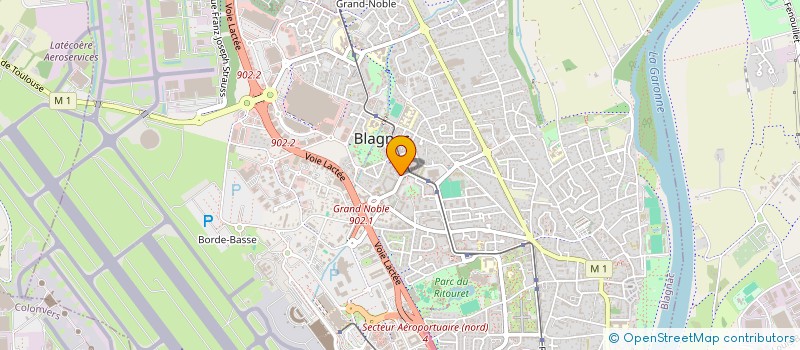 localisation de l'entreprise MONSIEUR DAVID BAILLY  BLAGNAC