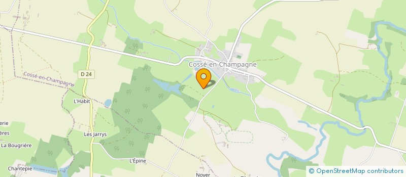 localisation de l'entreprise MONSIEUR DAVID BAINBRIDGE  COSSE-EN-CHAMPAGNE