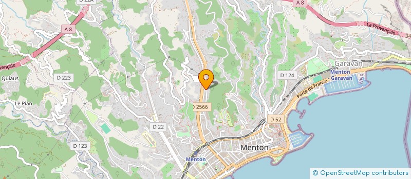 localisation de l'entreprise MONSIEUR DAVID BALLESTRA à MENTON