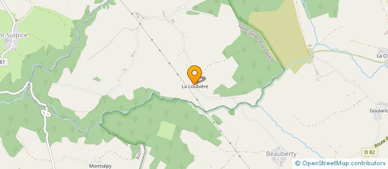 localisation de l'entreprise MONSIEUR DAVID BALLET  SAINT-JULIEN-PUY-LAVEZE