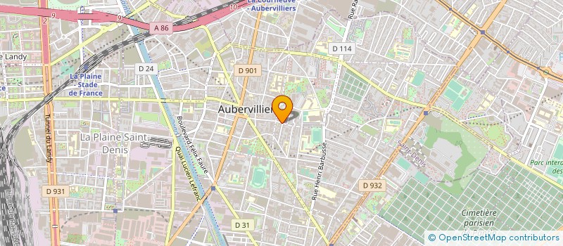 localisation de l'entreprise MONSIEUR DAVID BALME à AUBERVILLIERS