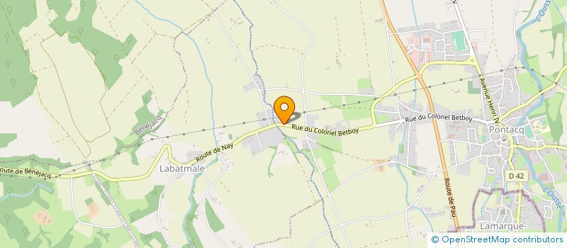 localisation de l'entreprise MONSIEUR DAVID BALTAZAR-CORREIA  PONTACQ