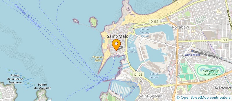 localisation de l'entreprise MONSIEUR DAVID BANARES  SAINT-MALO