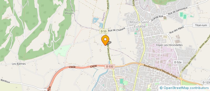 localisation de l'entreprise MONSIEUR DAVID BANC à ROMANS-SUR-ISERE