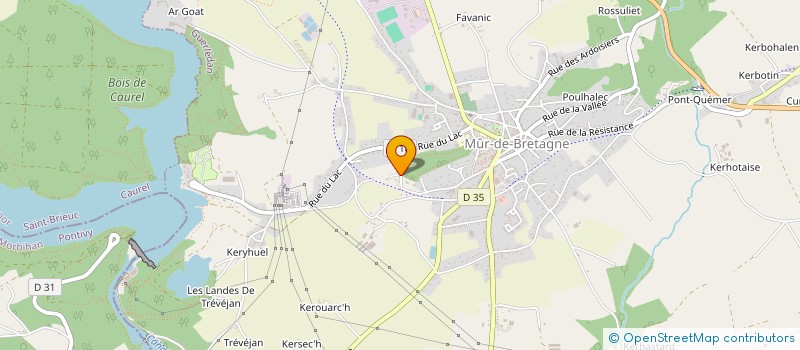 localisation de l'entreprise MONSIEUR DAVID BANIEL  GUERLEDAN