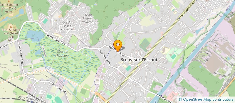 localisation de l'entreprise MONSIEUR DAVID BANOS  BRUAY-SUR-L'ESCAUT