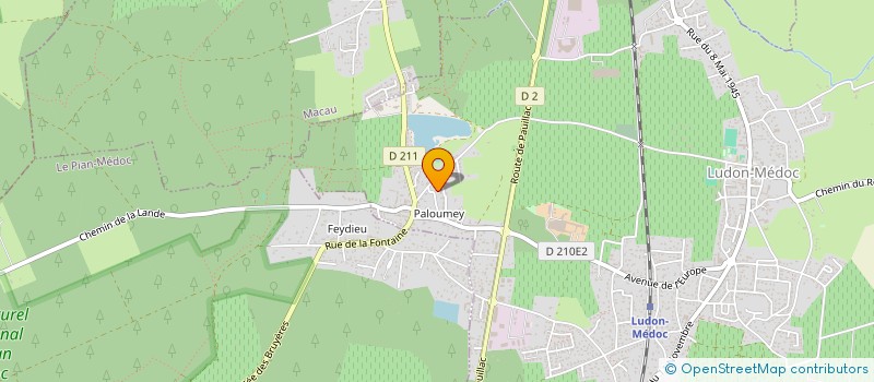 localisation de l'entreprise MONSIEUR DAVID BAO  LUDON-MEDOC