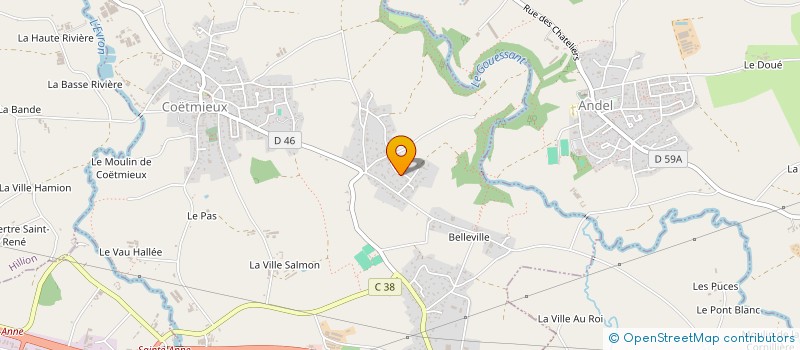 localisation de l'entreprise MONSIEUR DAVID BARBANCON  COETMIEUX