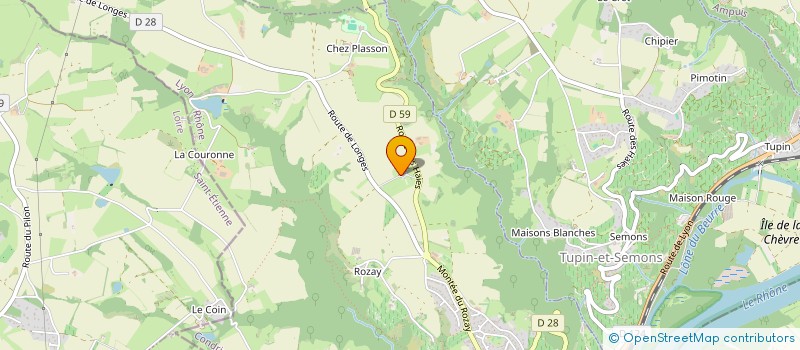 localisation de l'entreprise MONSIEUR DAVID BARBET  CONDRIEU