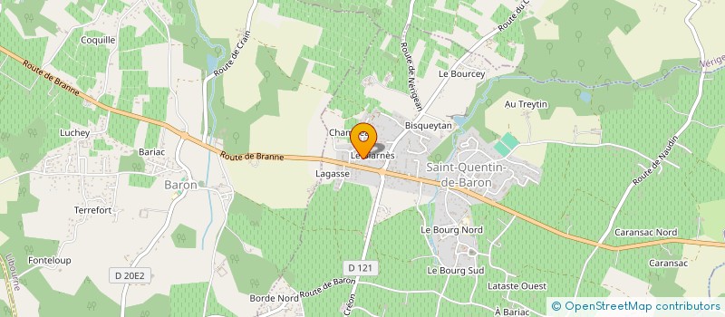 localisation de l'entreprise MONSIEUR DAVID BARBEU  SAINT-QUENTIN-DE-BARON