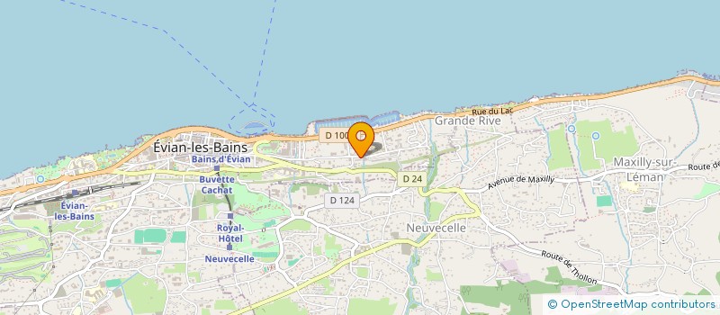 localisation de l'entreprise MONSIEUR DAVID BARBILLON  EVIAN-LES-BAINS