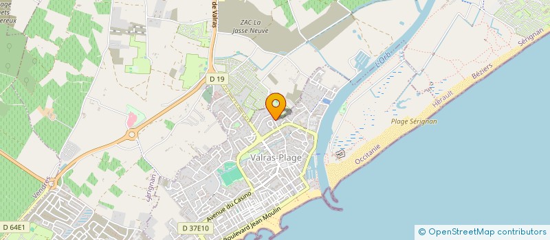 localisation de l'entreprise MONSIEUR DAVID BARBOTEUX  VALRAS-PLAGE
