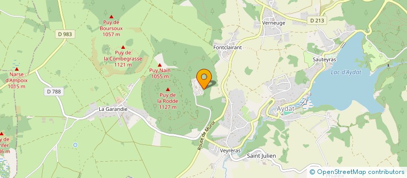 localisation de l'entreprise MONSIEUR DAVID BARDAUD  AYDAT