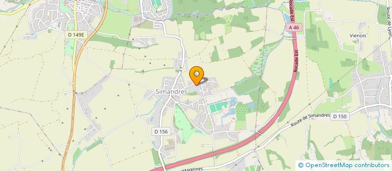 localisation de l'entreprise MONSIEUR DAVID BARDIN  SIMANDRES