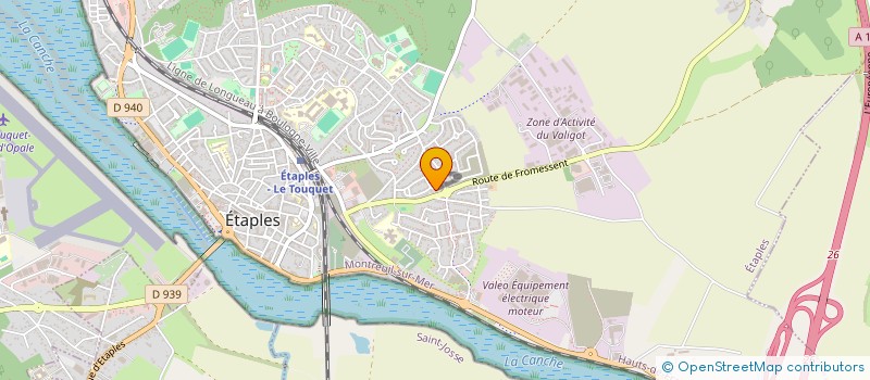 localisation de l'entreprise MONSIEUR DAVID BARDON  ETAPLES