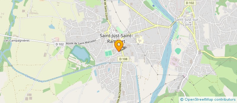 localisation de l'entreprise MONSIEUR DAVID BARONE à SAINT-JUST-SAINT-RAMBERT