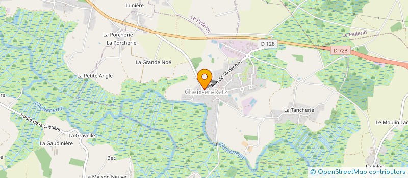 localisation de l'entreprise MONSIEUR DAVID BARRETEAU  CHEIX-EN-RETZ