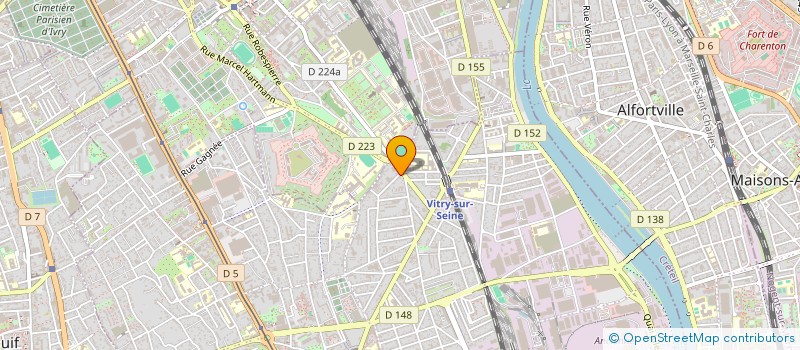 localisation de l'entreprise MONSIEUR DAVID BARTHELEMY  VITRY-SUR-SEINE