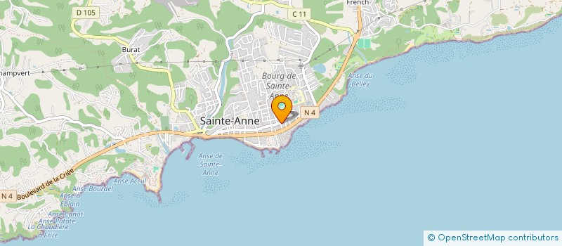 localisation de l'entreprise MONSIEUR DAVID BASPIN à SAINTE-ANNE
