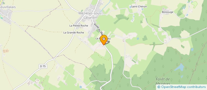 localisation de l'entreprise MONSIEUR DAVID BATARD  MEZIERES-SOUS-LAVARDIN