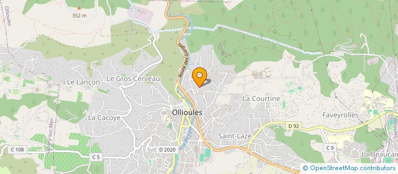 localisation de l'entreprise MONSIEUR DAVID BAU  OLLIOULES