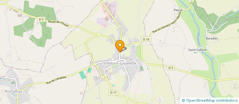 localisation de l'entreprise MONSIEUR DAVID BAUBANT à VILLEBOIS-LAVALETTE