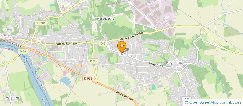localisation de l'entreprise MONSIEUR DAVID BAUDET à REYRIEUX