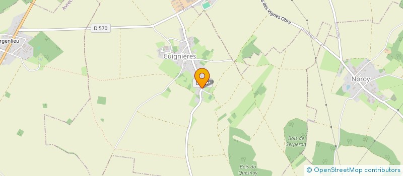 localisation de l'entreprise MONSIEUR DAVID BAUDEWYNS  CUIGNIERES