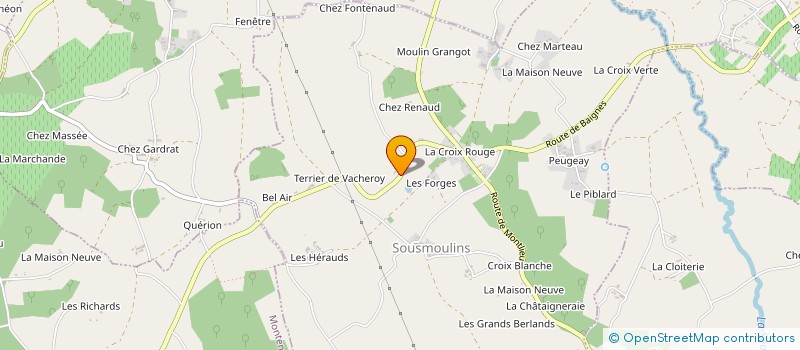 localisation de l'entreprise MONSIEUR DAVID BAUDIN  COUX