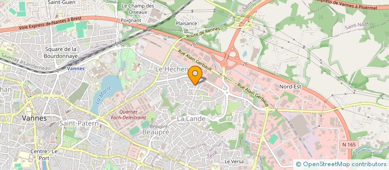 localisation de l'entreprise MONSIEUR DAVID BAUDIN à VANNES