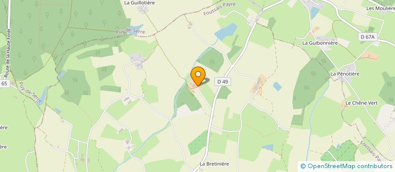 localisation de l'entreprise MONSIEUR DAVID BAUDOUIN à FOUSSAIS-PAYRE
