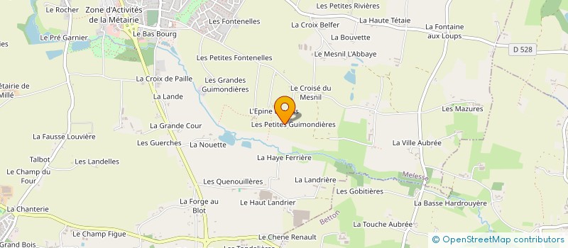 localisation de l'entreprise MONSIEUR DAVID BAUDRIER  MELESSE