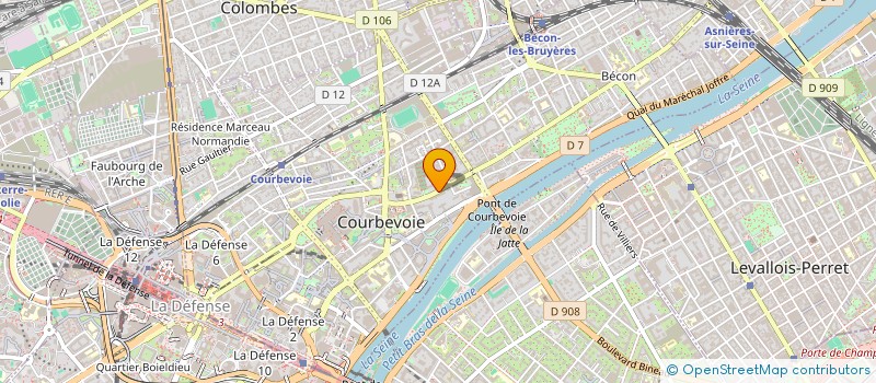 localisation de l'entreprise MONSIEUR DAVID BAUDRY à COURBEVOIE