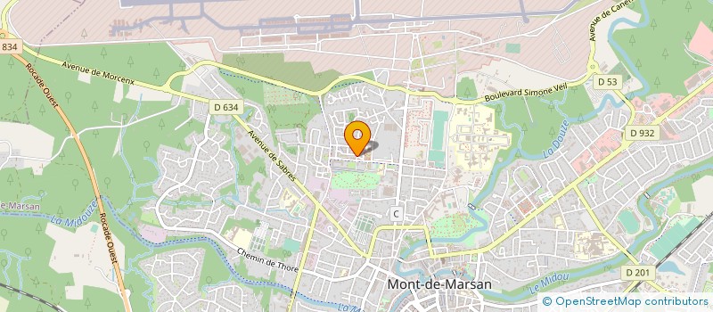 localisation de l'entreprise MONSIEUR DAVID BAUGARTNER  MONT-DE-MARSAN