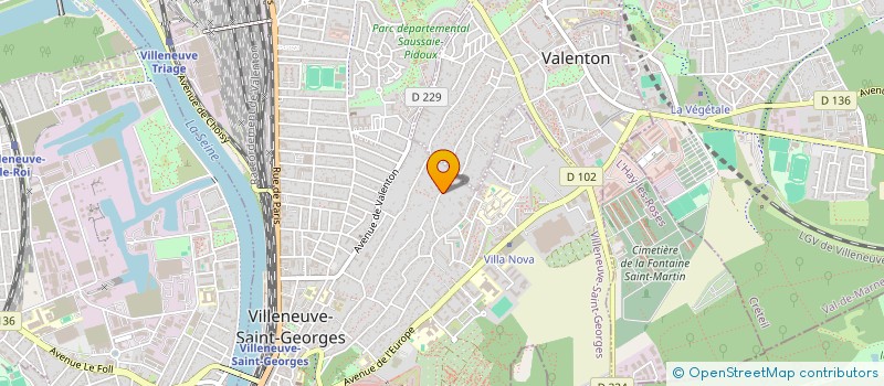 localisation de l'entreprise MONSIEUR DAVID BAUMANN  VILLENEUVE-SAINT-GEORGES