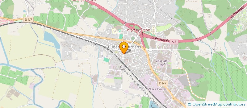 localisation de l'entreprise MONSIEUR DAVID BAUWENS  PUGET-SUR-ARGENS