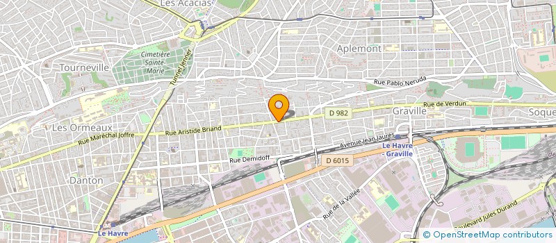 localisation de l'entreprise MONSIEUR DAVID BAZIN  LE HAVRE