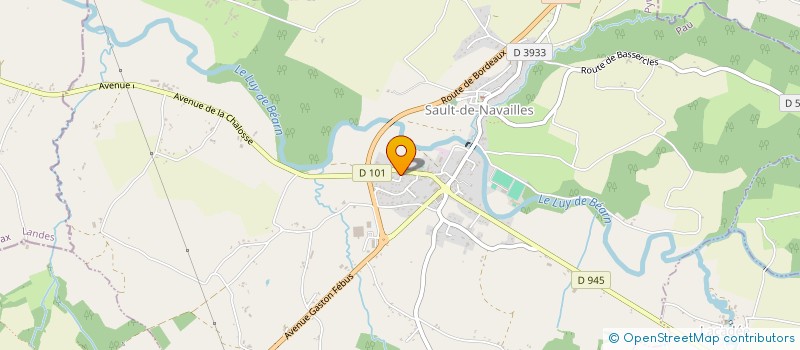 localisation de l'entreprise MONSIEUR DAVID BEAUMANN  SAULT-DE-NAVAILLES