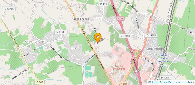 localisation de l'entreprise MONSIEUR DAVID BEAUTOUR  SAINT-ANDRE-DE-CUBZAC