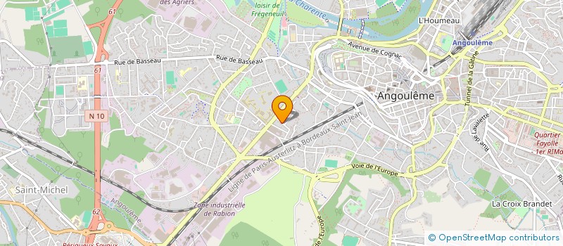 localisation de l'entreprise MONSIEUR DAVID BEAUVALLET à ANGOULEME
