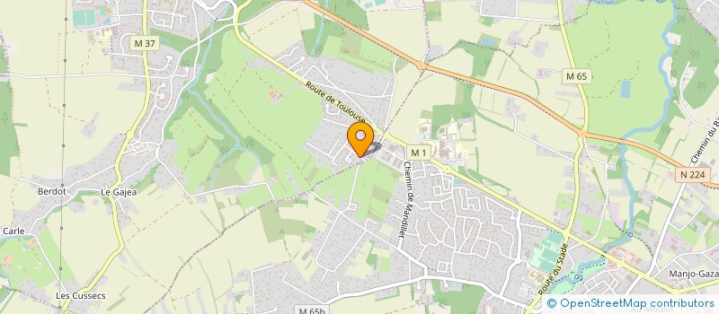 localisation de l'entreprise MONSIEUR DAVID BECANA  MONDONVILLE