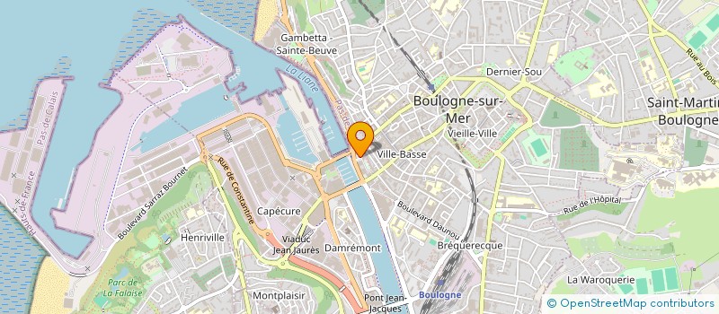 localisation de l'entreprise MONSIEUR DAVID BECQUET à BOULOGNE SUR MER