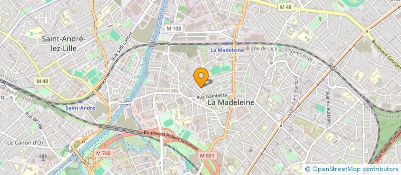 localisation de l'entreprise MONSIEUR DAVID BECQUET à LA MADELEINE