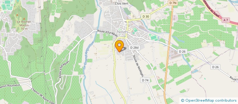 localisation de l'entreprise MONSIEUR DAVID BECRET  NOVES